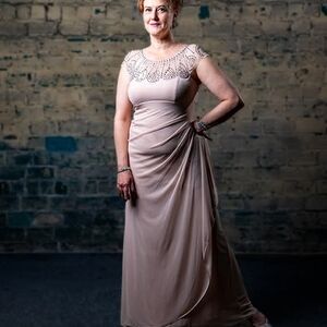 Elegant Pink Evening Gown